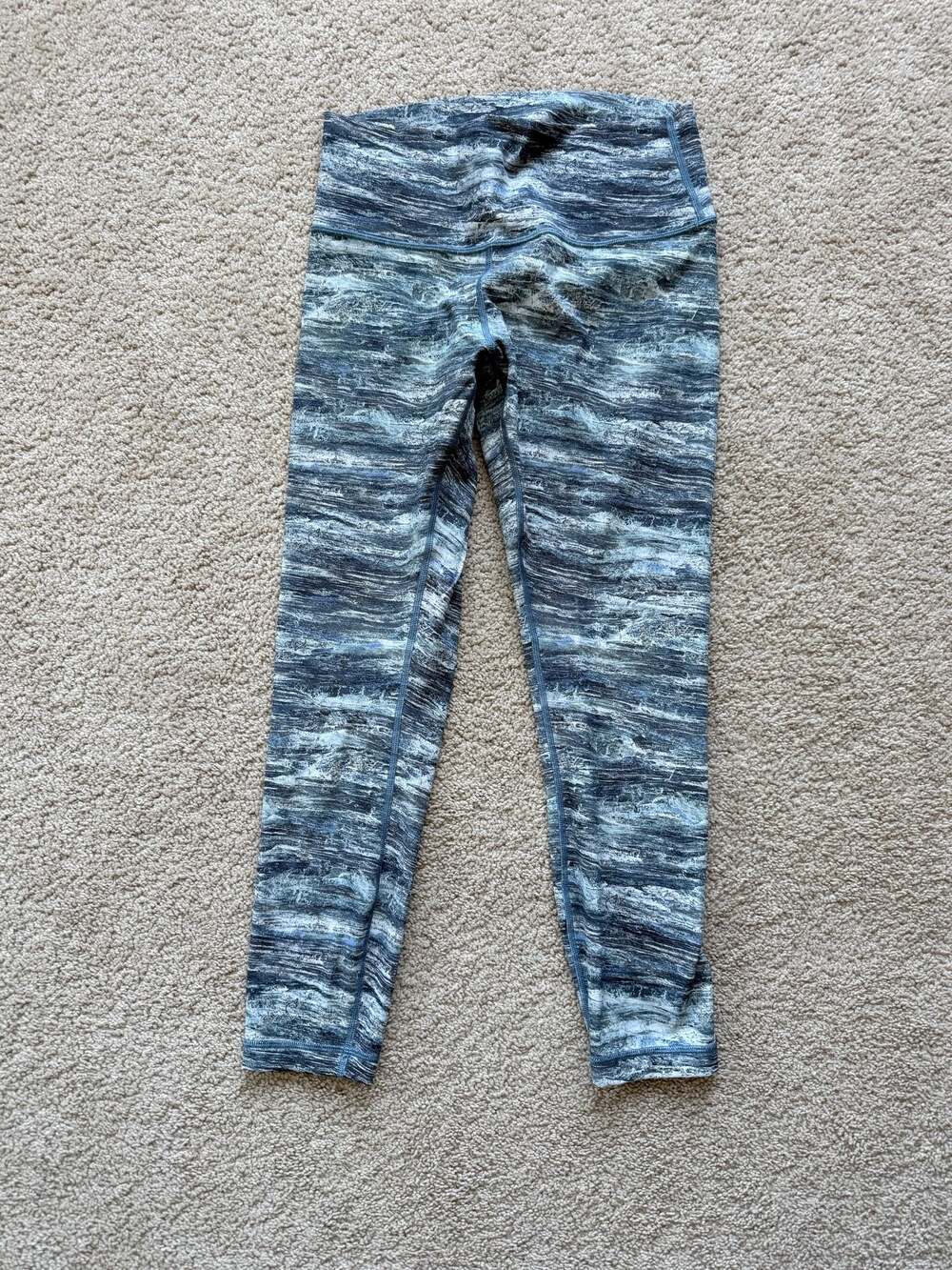 Lululemon Wunder Under Hi-Rise 7/8 Leggings Size 10 Aerial Drift Multi